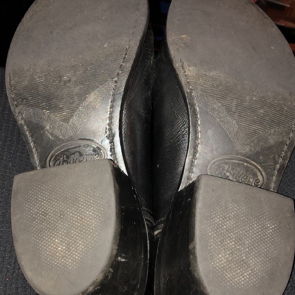 ABILENE MEN BLACK LEATHER COWBOY BOOTS SZ. 7 - Picture 9 of 10